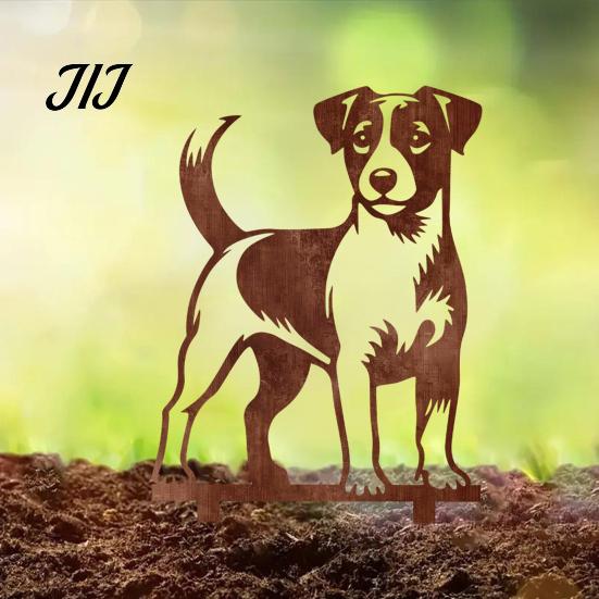 Garden Gift for Plant Lovers Rusty Decorative Stake, Metal Chicken Sloth Pig Dog Animals Silhouette Outdoor Yard Art Decor Sculpture Patio Lawn Flower