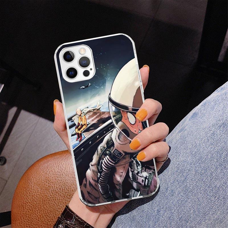 One-Punch Man Anime Phone Case For iPhone 17 Air 16 Pro Max 16E 15 + 14 Plus 11 12 13 Mini 7 8 SE Gift Print Cover Fundas 17 Air