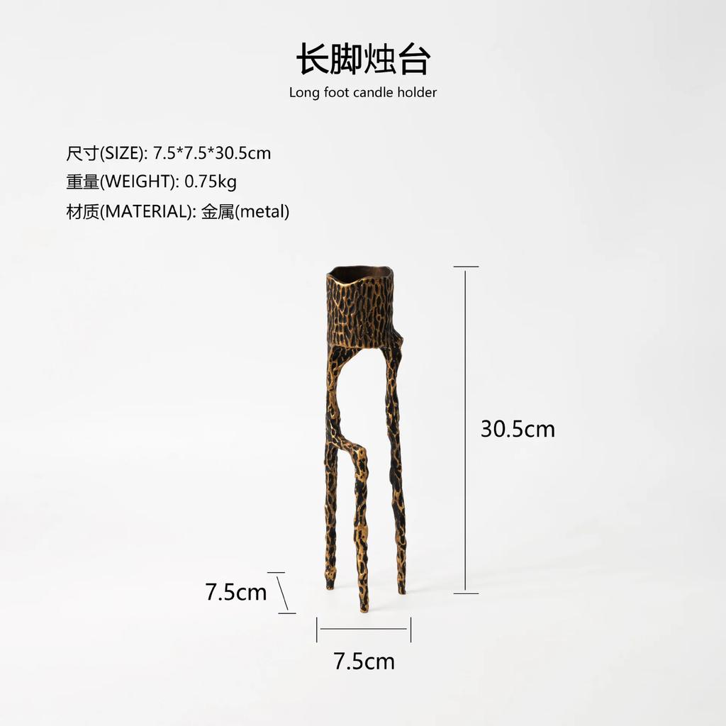 Metall Lysestake Sinklegering Lysestake Lysestake Trekantet Lysestakeholder BryllupsMidtstykker Hjemmeinnredning