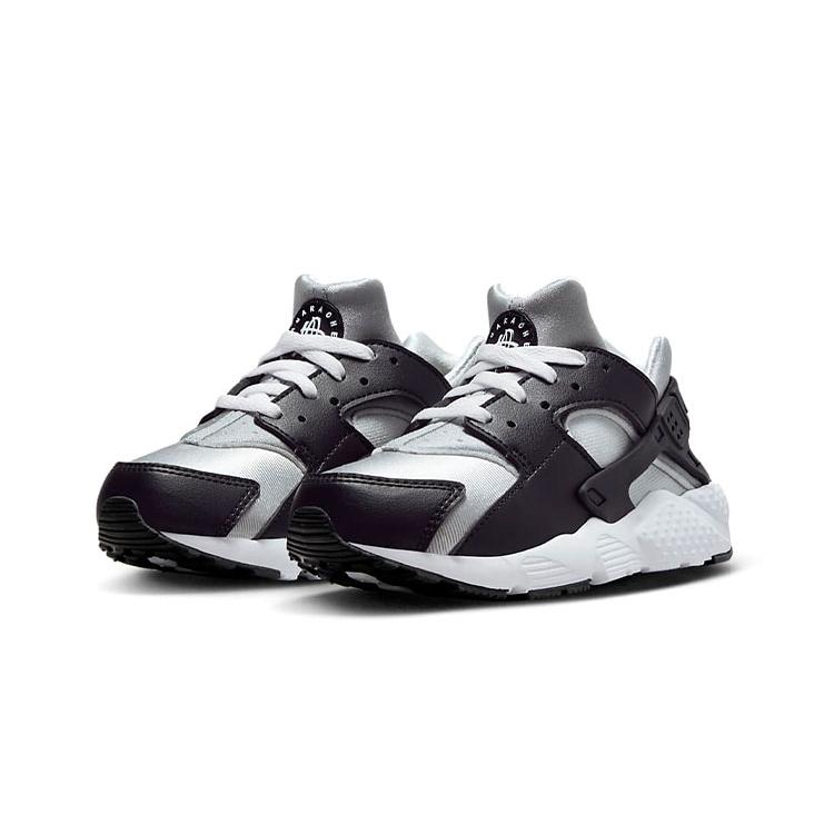 Nike Huarache Run Huarache Run Wallace Vintage Antiscivolo Resistente all'Abrasione Basse Scarpe da Corsa per Bambini Grigio Nero 704949-044