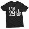 Men's 30th Birthday Celebration T-shirt 29 Middle Finger Offensive Adult Humor Tee Shirt