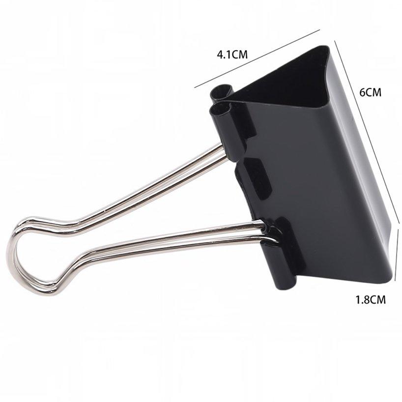 Office Document Clamps Binder Clips Foldback Office Supplies Black Grip Clamps