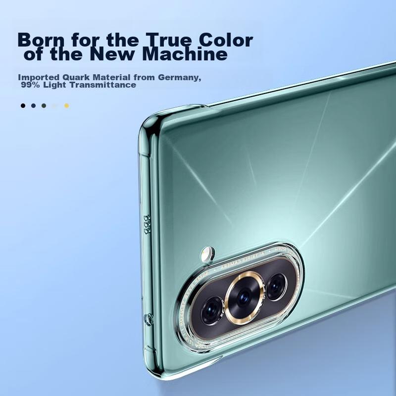 Resistant to YellowingPhone Case for Huawei Nova 10, Ultra-Thin Fully Transparent Borderless Hard, Shockproof Simple Design for Women And Me