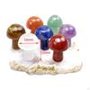 7 Pieces Mushroom Crystal Amethyst Gemstone Statue Stones for Spiritual