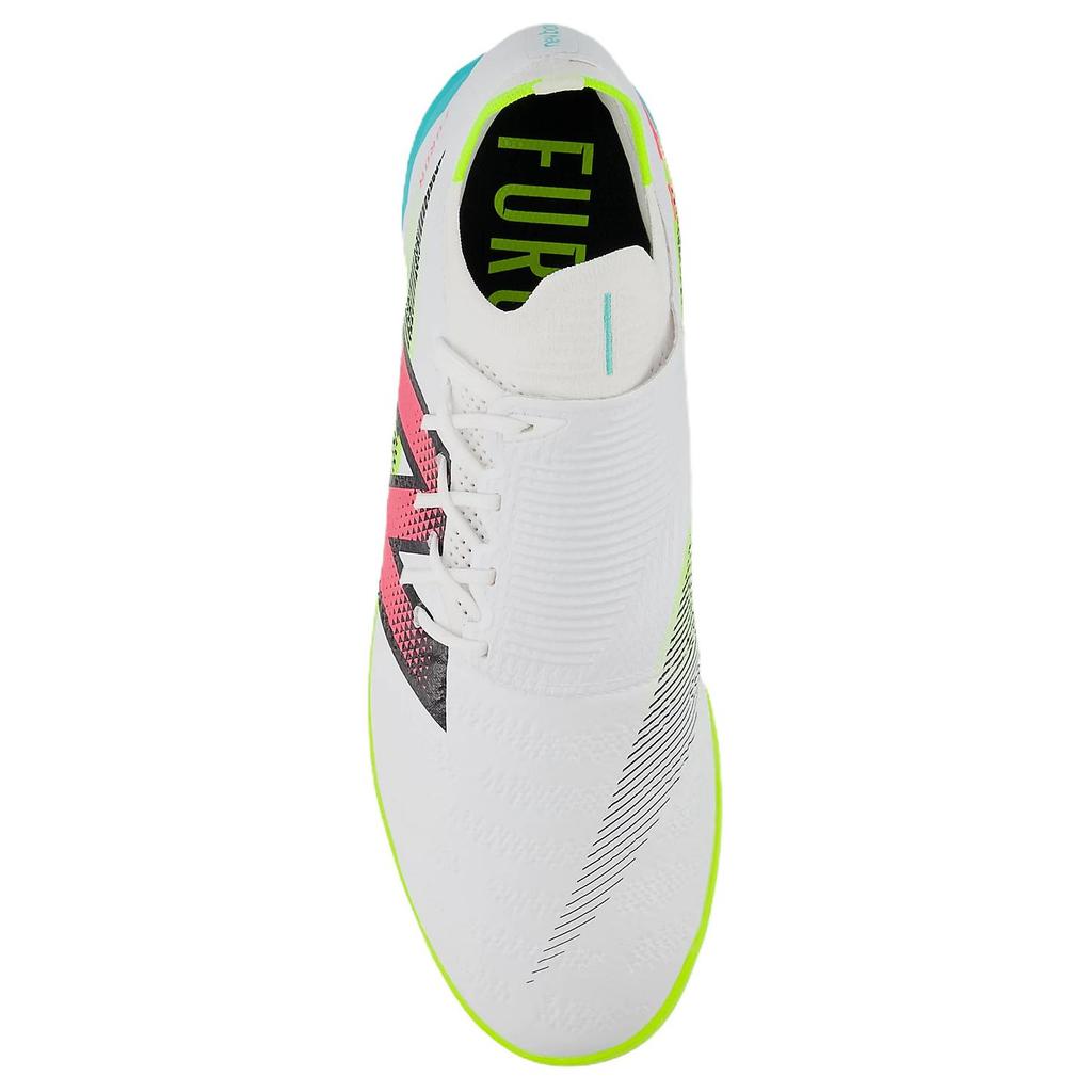 New Balance Furon Pro V7+ Lightweight Simple TF (Rubber Studs) Shock Absorbing Durable Soccer Shoes Men Soccer Shoes White Red Green SF1TH75