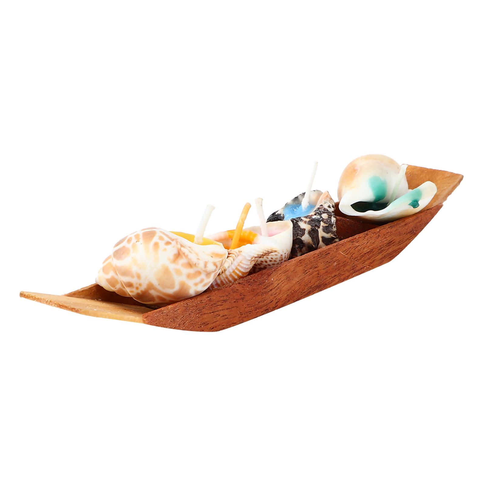 

Boat with Conch Scented Candles Set for Stress Relief Aromatherapy Relaxation