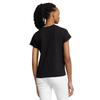 Tee Shirt Femme Ralph Lauren Noir - Col rond &amp; manches courtes - 100% Coton