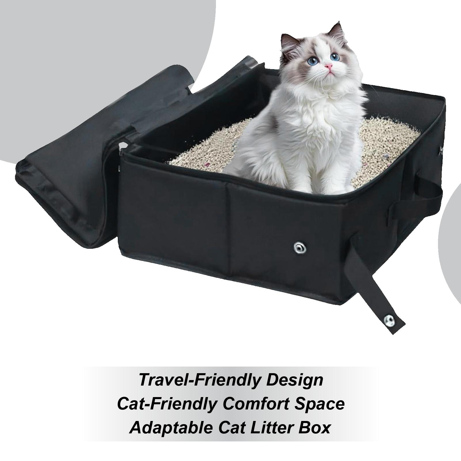 Travel Litter Box Outdoor Foldable Cat Litter Box Portable Folding Travel Litter Box Leak Proof Folding Waterproof Carrier Case China Mainland