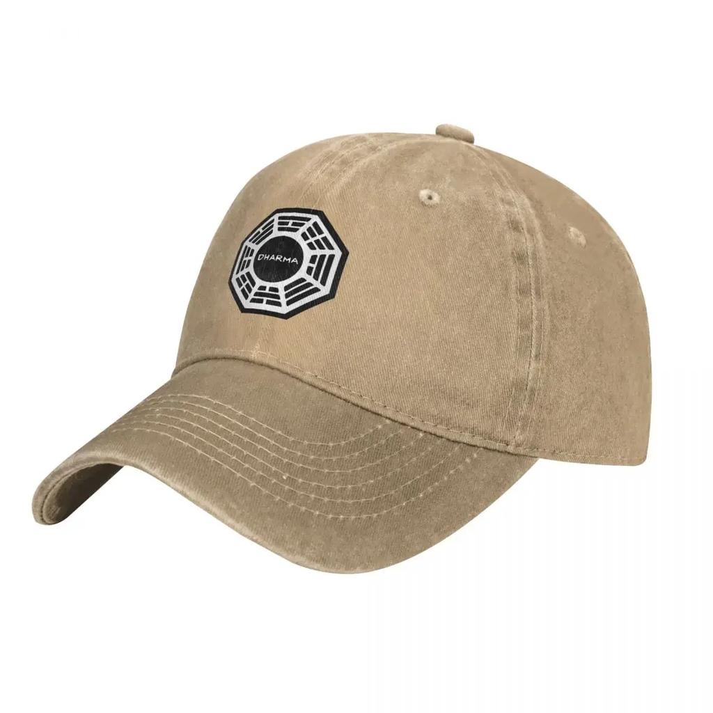 Dharma Initiative Logo (Lost TV Show) Cowboy Hat Military Cap Man hard hat Ladies Men's