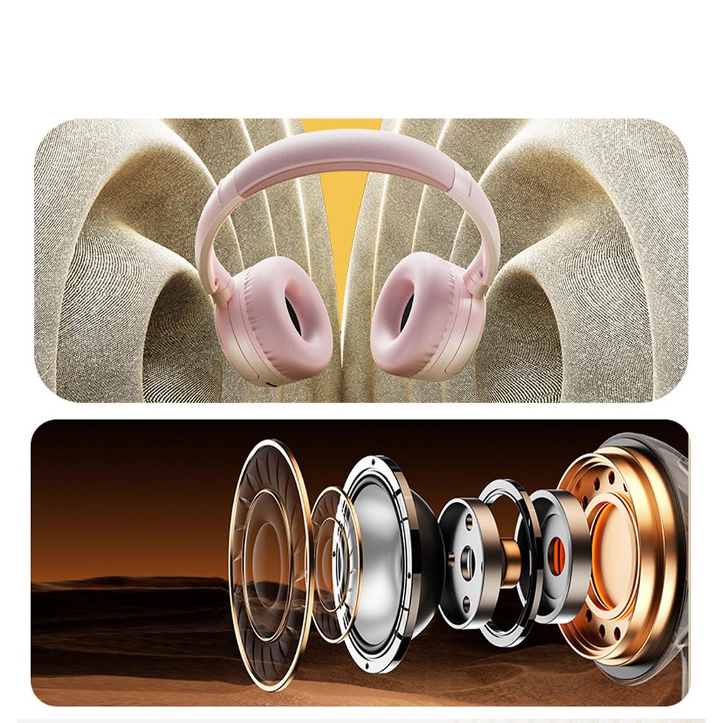 Children's Headset Wireless Bluetooth Headset Cartoon Lovely Macaron Multi-Color Learning Folding Headset
