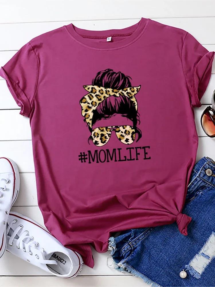 MomLife Leopard Skull Head Print Women T Shirt Short Sleeve O Neck Loose Women Tshirt Ladies Tee Shirt Tops Camisetas Mujer