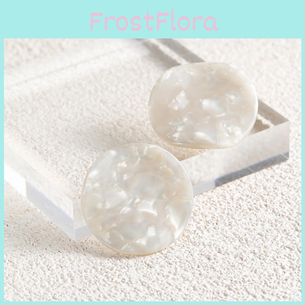 Geometric Round Unique Stud Earrings Trendy Alloy Fashion Accessories Women For