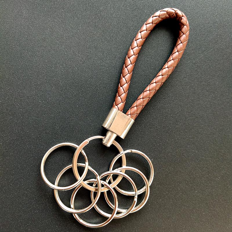 Leather Rope Digital Keychain: Versatile Keyring for Men, Women, Cars, and Hotel Rooms