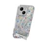 Applicable To Apple 15 Mobile Phone Case Iphone14promax Color Polka Dot Stand 13 Feather Yarn 12 High-end Large Hole