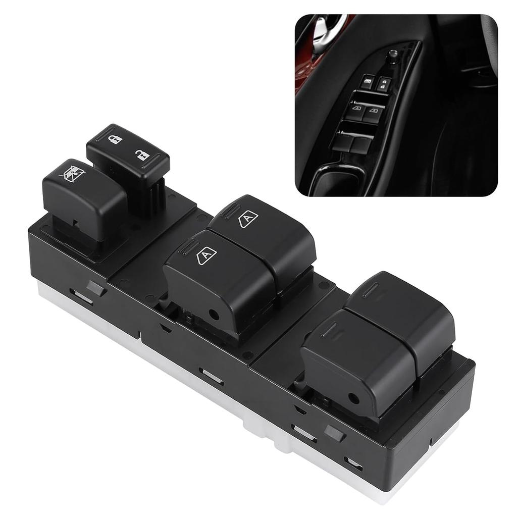 Power Window Master Switch Front Left Driver Side Power Door Lock Window Switch Compatible with 2009-2017 Infiniti G37 FX35 FX37 FX50 QX70 Main Power