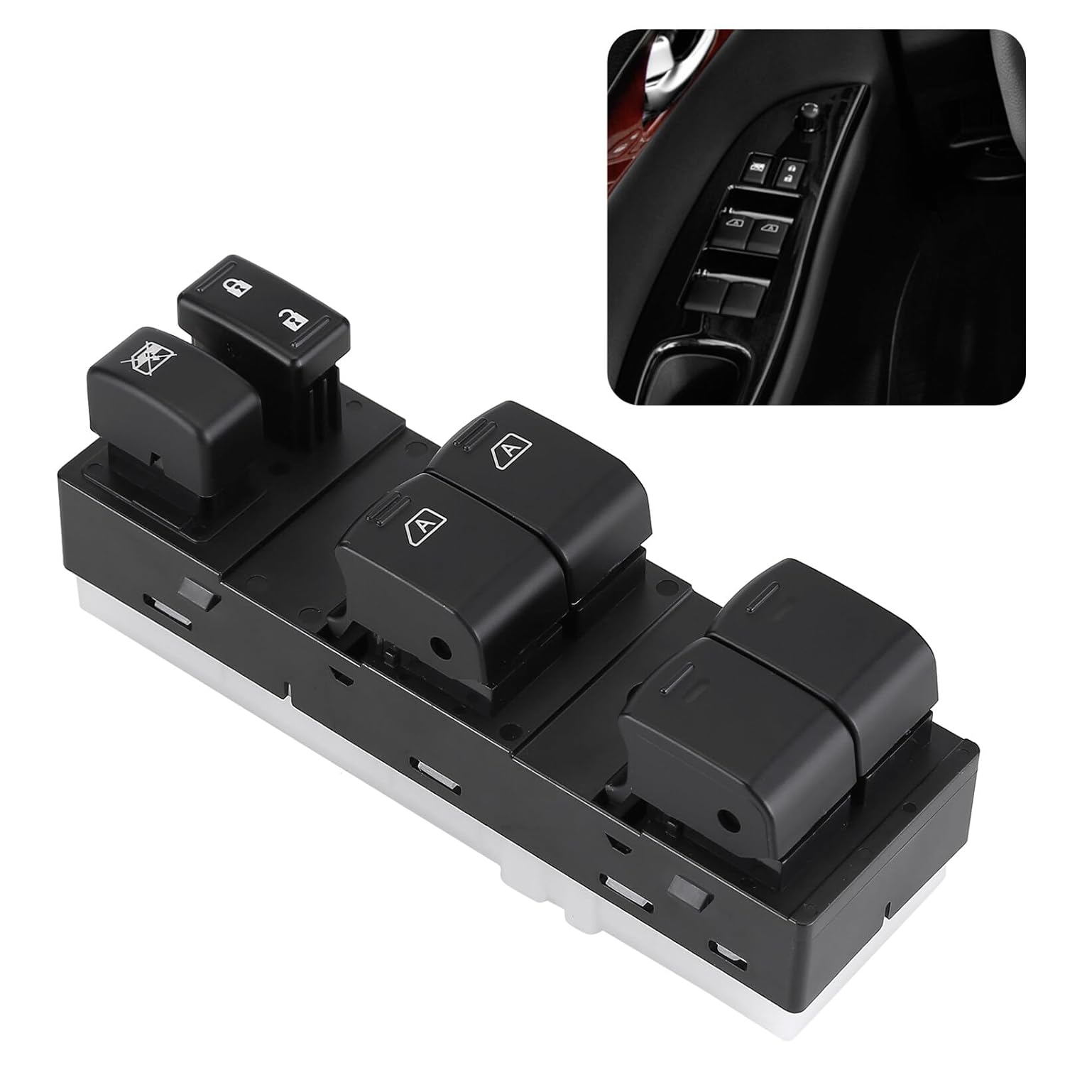 Power Window Master Switch Front Left Driver Side Power Door Lock Window Switch Compatible with 2009-2017 Infiniti G37 FX35 FX37 FX50 QX70 Main Power