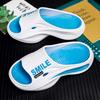 Fashion Sumer Light Weight Big Size Men's Slippers Black White Sneakers Shoes Rubber Sandals Man Sports On Sale Classic
