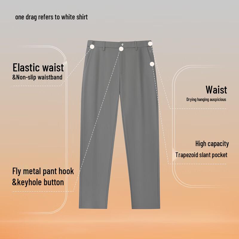 Men's Warm Business Casual Stretch Trousers