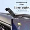 Universal Car Phone Holder with 90° Adjustable Telescopic Arm for Dashboard - Fits Straight and Curved Screens.