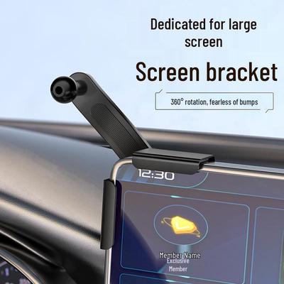 Universelle Autohalterung für Handy mit 90° verstellbarem Teleskoparm für Armaturenbrett - Passt auf gerade und gebogene Bildschirme.