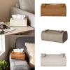 Tissue Box Cover Elegant Convenient Rectangular Napkin Dispenser Tissue Paper Holder for Table Bedroom Countertop Restaurant Car