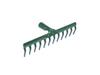 Polish 12-tooth Riveted Metal Rake