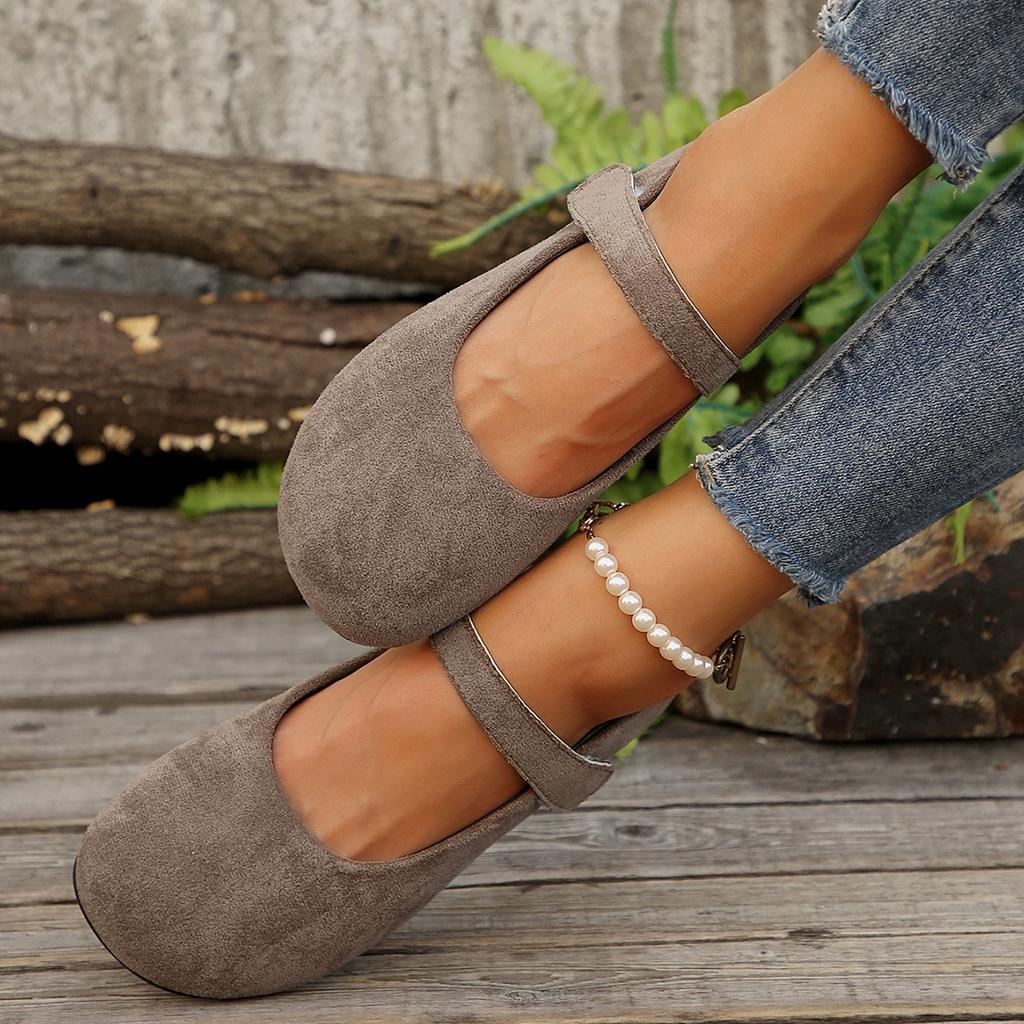 Zapatos Mujer Bailarinas Punta Redonda Casual Zapatillas Femeninas Vestido Enfermera Cómodos Nuevos Verano Sólido Goma PU Tela Ocio Calado Ho