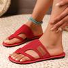 Large size fashionable breathable mesh fish mouth cool slippers women's non-slip and wear-resistant soft bottom casual beach sandals