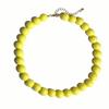 Buntes Design Perlen-Choker-Halskette Runde Perlen Handgefertigte Perlenkette Statement-Schmuck Geschenk