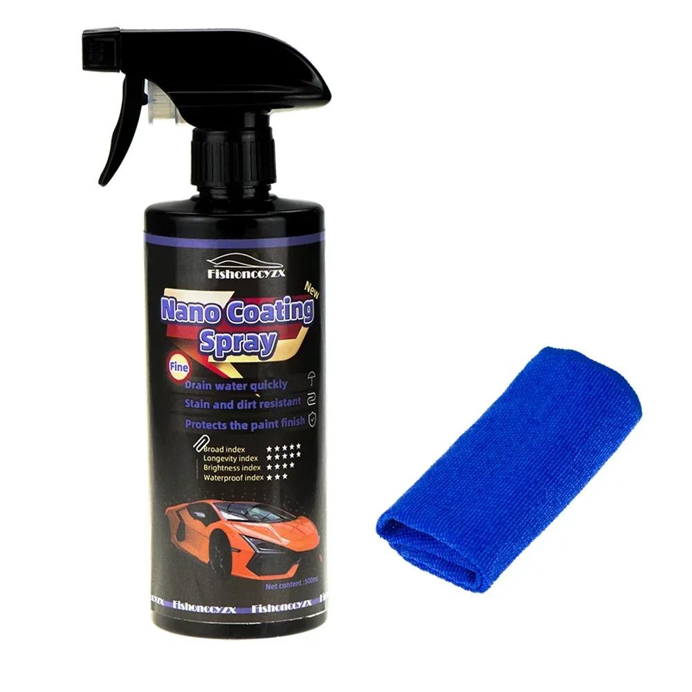 

Керамическое покрытие для автомобиля 500 мл Нано Жидкое Стекло Плакированный Кристалл Гидрофобный Водоотталкивающий Полировка Краски Твердость Жидкое Стекло для Автомобилей