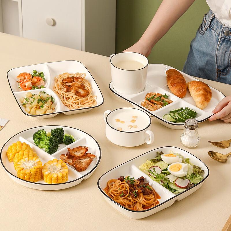 Ceramic Divided Breakfast Plate