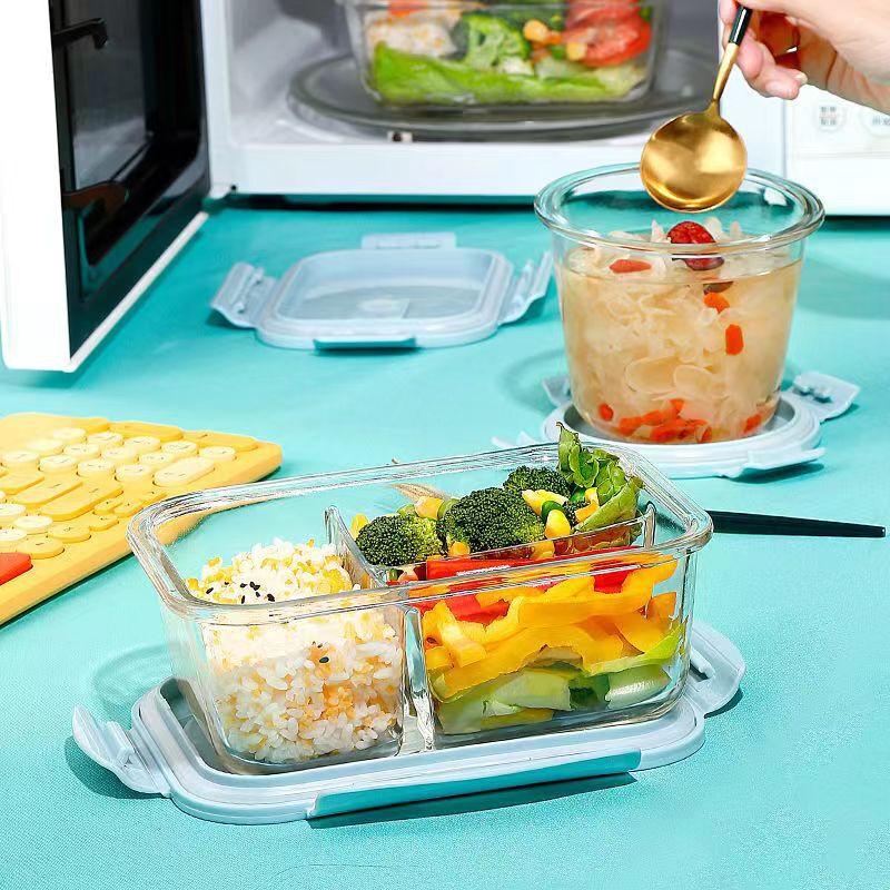 SikaiZhuo Glass Food Storage Bento Box Set