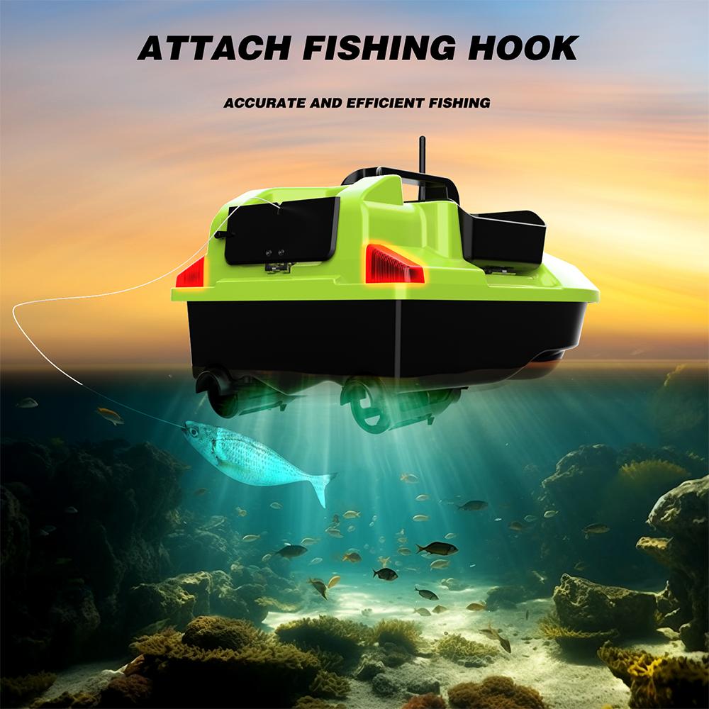 GPS Köderboot Lokeevan V020 12000mAh Akku Doppelmotor 3 Behälter 2KG Traglast 500M Fernbedienung