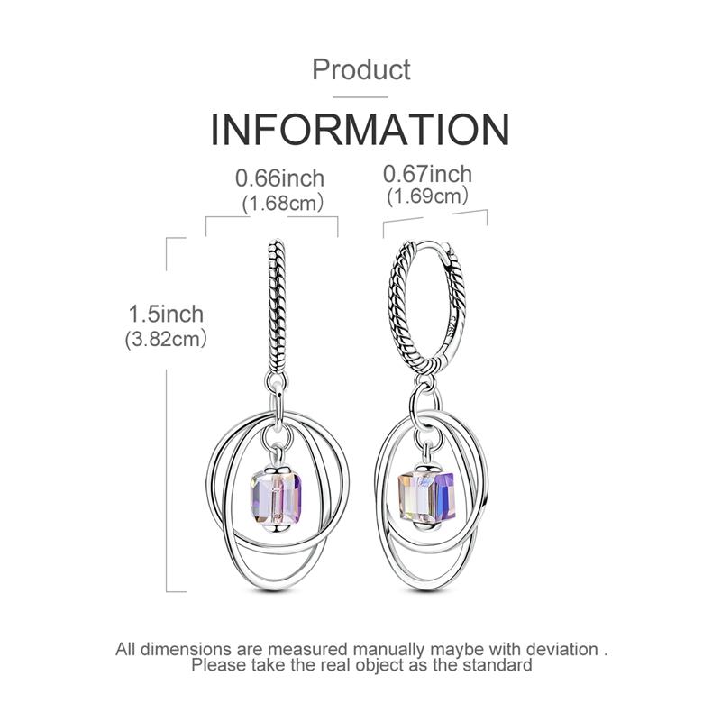 925 Silver Strawberry Drop Earrings for Women Anniversary Wedding Jewelry Gift