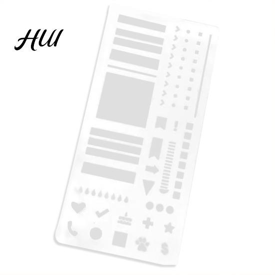 Curved Layout Correction Tool Planning Calendar Templates Ruler Set Transparent Plastic Stencils for Journaling Stencil Kit Dot Grid Journals