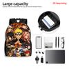 2Pcs Set Kids Backpack With Pencil Bag, Cartoon NARUTO School Bag For Boys Girls Aged 6-10, Durable Lightweight School Backpack.