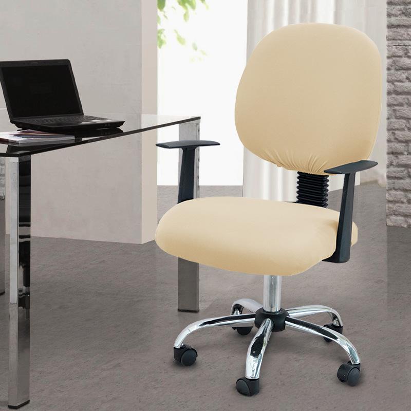Two-Piece Computer Chair Cover Washable Executive Chair Cover For Computer Stretchable Seat Covers Computers Chairs