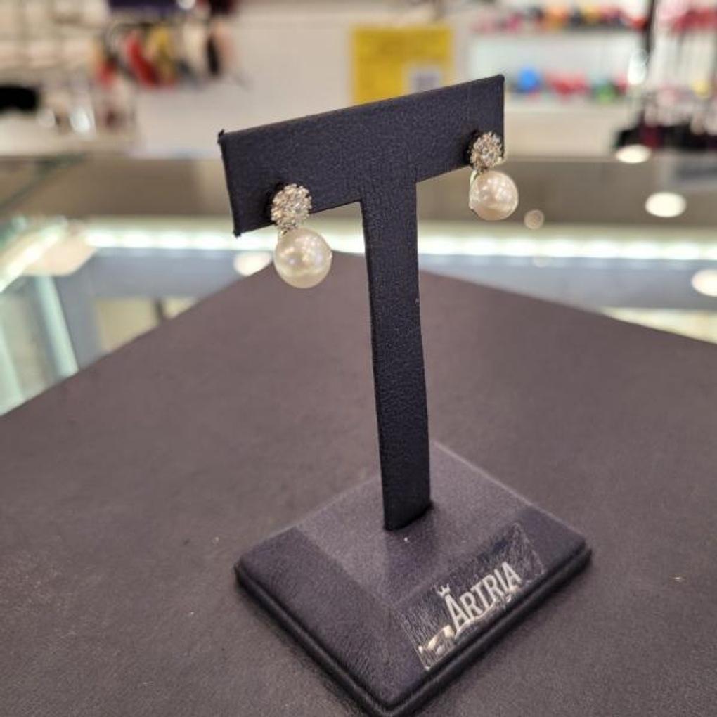 ARTRIA Flower Freshwater Pearl Drop Earrings MATERJJ0001JJF