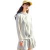 Anta Training Series Solid Color Zip-Up Hooded Loose Sports UV Protection Sun Protection Jacket Women Jackets Corn-White 162427705-1