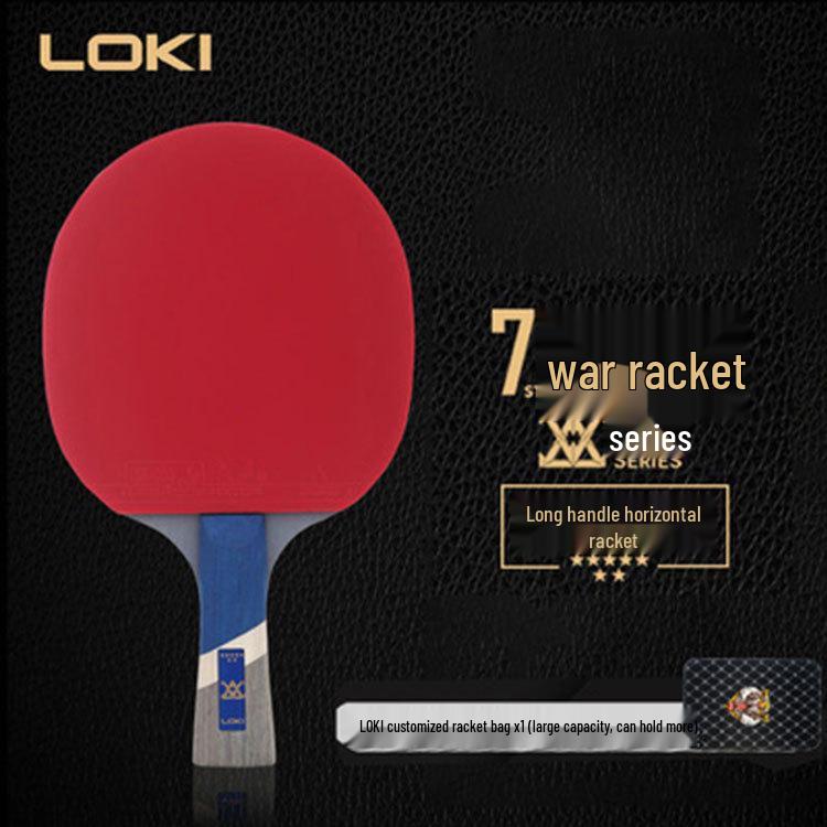 LOKI Paletă Tenis de Masă Thor Seria E6 - Antrenament Joc în Buclă & Atac Rapid, Început Ușor (7, 8, 9 Stele)