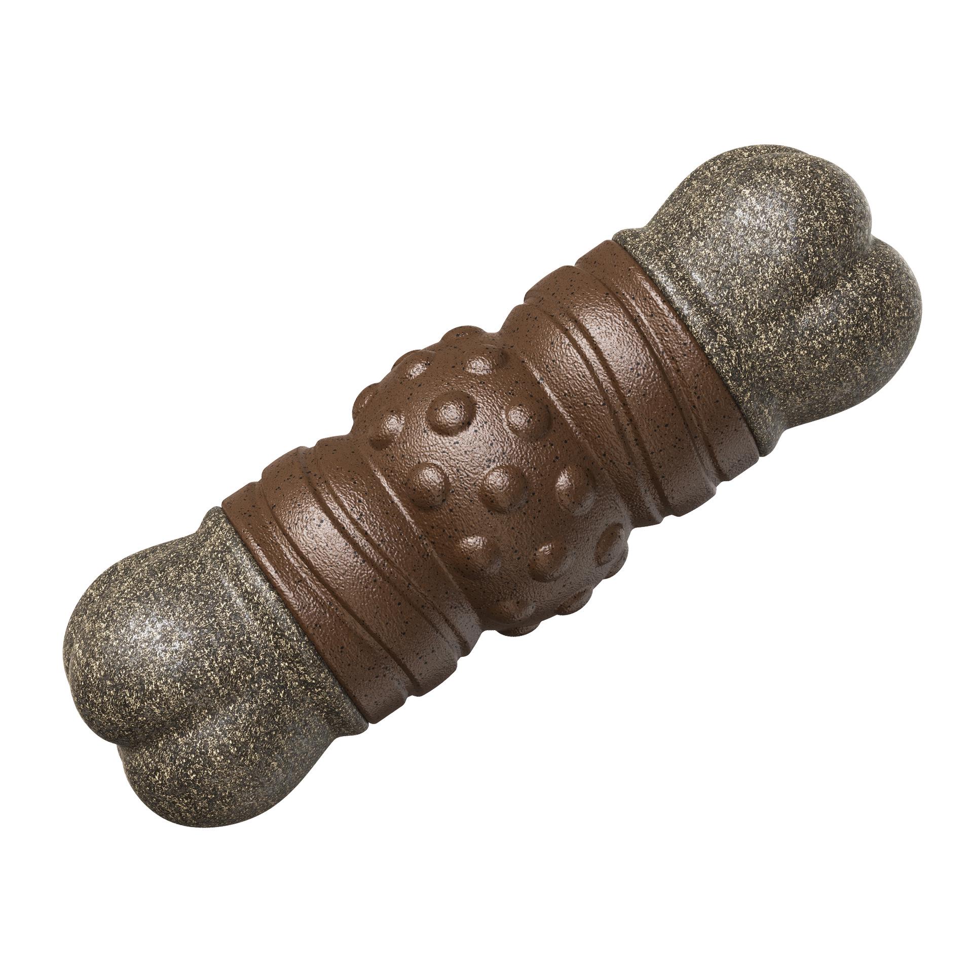 Dog Toothbrush Squeaky Bone Chew Toy - Durable Grinding Stick for Training