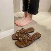 Off White Outside Flat Woman Slippers Sexy Open Toe On Beach Low Heel Job Shoes For Women Sandals Slides Fashion I Sale Pvc Shoe