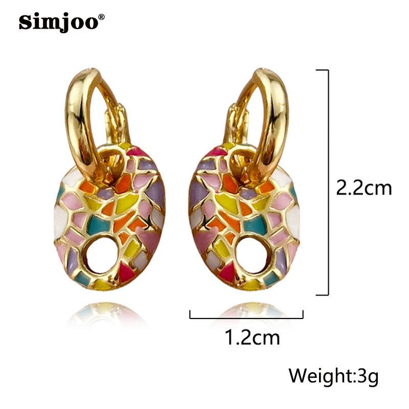 SIMJOO Personalized Drop Oil Fashion Animal Design Earrings for Ladies