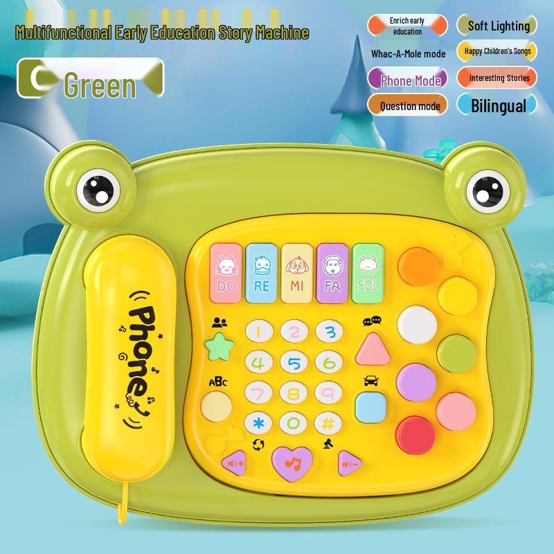 Multifunctional Kids  Phone & Piano Toy with Lights and Music for Early Education