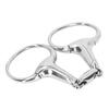 Pferdeknebelring Trense Gebiss Edelstahl 125mm lose ovale Verbindung Mundstück Pferdetraining