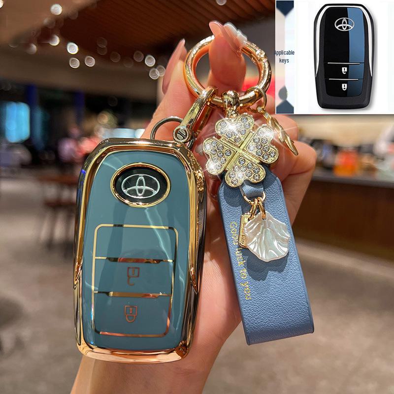 Toyota Key Cover for 23 Models: Highlander, 8th Gen Camry, RAV4, CHR - Dragon Asia Design Car Bag Buckle Shell