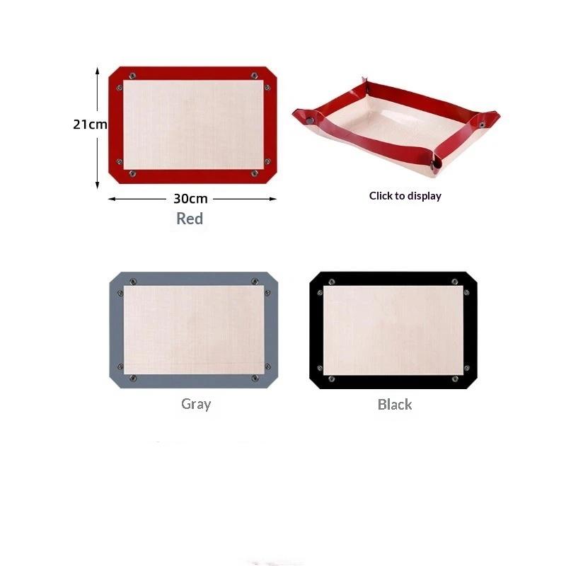 Baking Mat Silicone Leakproof Cookie Tray Non-Stick Baking Basket Heat Resistant Oven Liner Home Kitchen Tools Baking Mat