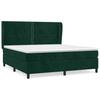 Box Spring Bed with Mattress Dark Green 180x200 cm Velvet
