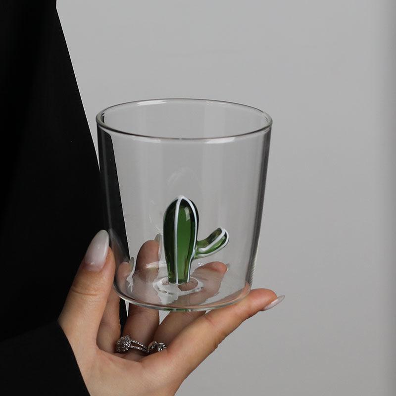 Cartoon Three-dimensional Animal Glass Cup Simple Household Kitchen Transparent Heat-resistant Glass Drink Milk Coffee Drink Cup 350ml-450ml
