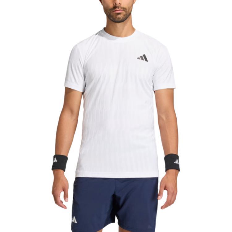 Adidas Tennis Climacool Airchill Solid Color Slim Fit Short Sleeve T-Shirt Men Tops KA5894